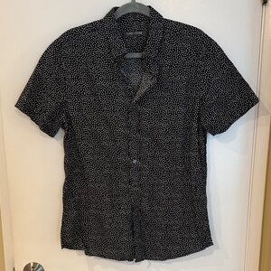 Slate & Stone Black and White Dotted Shirt